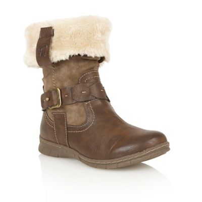 Brown 'Roxana' ankle boots